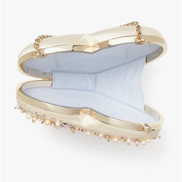 Kate Spade New York PEARL  BEADED Mini Heart Shape Bag - Picture 2 of 9